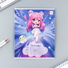 Тетрадь в клетку, 12 листов, А5, на скрепке, блок №2 «Аниме» МИКС - Фото 5