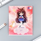 Тетрадь в клетку, 12 листов, А5, на скрепке, блок №2 «Аниме» МИКС - Фото 7