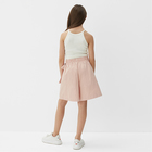 Юбка-шорты для девочки MINAKU, цвет пыльно-розовый, рост 122 см - Фото 4