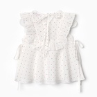 Блузка для девочки MINAKU: Cotton collection, белая, рост 122 см - Фото 14