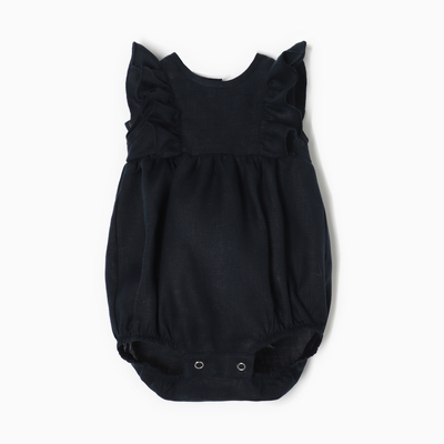 Боди с рюшей «Крошка Я» Linen, рост 80-86, синее