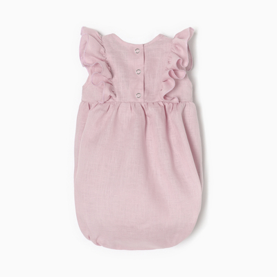 Боди для девочки с рюшей «Крошка Я» Linen, рост 74-80, сиреневое