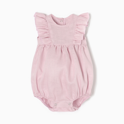 Боди с рюшей «Крошка Я» Linen, размер 80-86, сиреневое