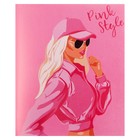 Тетрадь 48 листов в клетку Barbie pink style, обложка мелованный картон, выборочный УФ-лак, блок офсет, 4В, МИКС - Фото 3