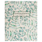Тетрадь 96 листов в клетку, Greenery Patterns, обложка мелованный картон, глянцевая ламинация, блок офсет, 2В МИКС - фото 24569521