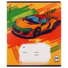 Тетрадь 24 листов в линейку ErichKrause "Graphic Car", обложка мелованный картон, МИКС - фото 23747384