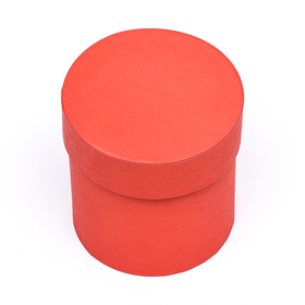 Шляпная коробка красный, 10 х 10 см