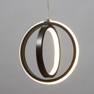 Бра «Ронда» LED 20 Вт 6000К черный 17×77 см