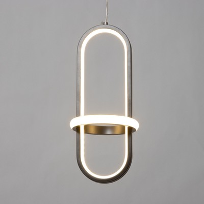Бра «Лиора» LED 20 Вт 3000К черный 15×95 см