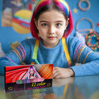 Мелки для волос с расческой, набор 14 цветов (2+12) - Фото 2