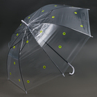 Зонт детский прозрачный с наклейками «Cмайлики», d=90см - фото 110288864