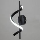 Бра "Спираль" LED 16Вт 6000К черный 12х40 см - фото 23707453