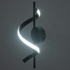 Бра "Спираль" LED 16Вт 6000К черный 12х40 см - фото 23707454