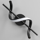 Бра "Спираль" LED 16Вт 6000К черный 12х40 см - фото 23707455