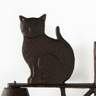 Колокол сувенирный чугун "Котик" 18х10х25 см - фото 9126890