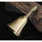 Колокольчик металлический,10×4 см, бронза - Фото 3