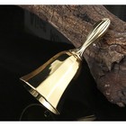 Колокольчик металлический, 10×4 см, золото - Фото 2