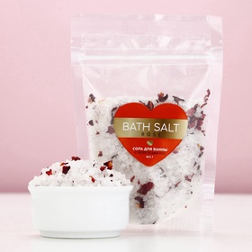 Cоль для ванны с лепестками роз Bath salt, 150 г, ЧИСТОЕ СЧАСТЬЕ