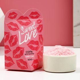 Cоль для ванны «Sweet love», 200 г, аромат бабл-гам, ЧИСТОЕ СЧАСТЬЕ