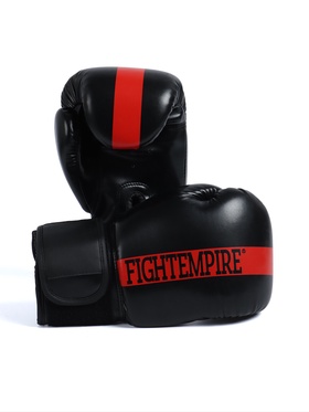 УЦЕНКА Перчатки боксёрские детские FIGHT EMPIRE, размер 8 oz, чёрно-красные 10359594