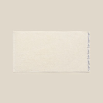 Полотенце махровое SL HOME: Floral «Айвори» 50×90 см, хлопок 100%, бежевое