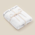 Полотенце махровое SL HOME: Floral «Блан де Блан» 100×180 см, хлопок 100%, белое - Фото 9