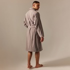 Халат махровый мужской SL HOME: Basic «Софт Мист», размер M, хлопок 100%, серый - Фото 7