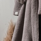 Халат махровый мужской SL HOME: Basic «Софт Мист», размер M, хлопок 100%, серый - Фото 11