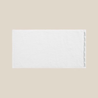Полотенце махровое SL HOME: Floral «Блан де Блан», 90×150 см, хлопок 100%, белое