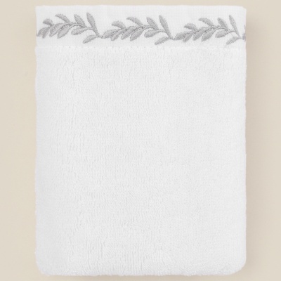 Полотенце махровое SL HOME: Floral «Блан де Блан», 90×150 см, хлопок 100%, белое