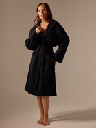 Халат вафельный женский SL HOME: Basic «Дарк Маре», размер 44-46, чёрный - Фото 3