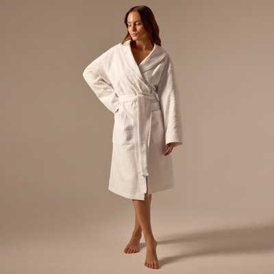 Халат вафельный женский SL HOME: Waffle «Блан де Блан», размер 42-44, белый