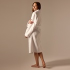 Халат вафельный женский SL HOME: Waffle «Блан де Блан», размер 42-44, белый - Фото 7