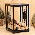 Дровница "Пламя императора" 390*390*590 мм. 7 кг. - фото 23707463