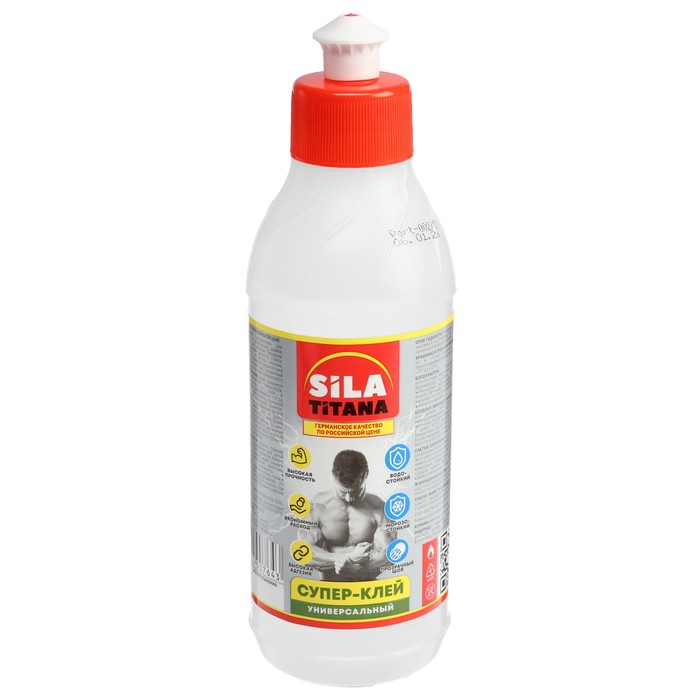 Супер-клей SILA TITANA, универсальный, бутылка 0.25 л - Фото 1