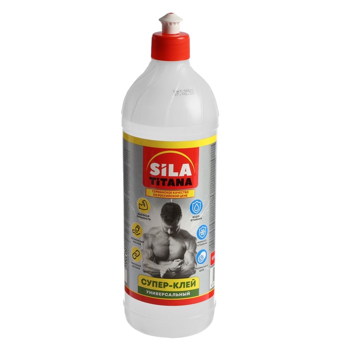 Супер-клей SILA TITANA, универсальный, бутылка 0.9 л