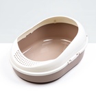 Лоток для кошек с бортом без сетки «Космо» 51.9×37.8×21.3 см, коричневый - Фото 2