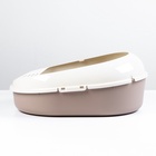 Лоток для кошек с бортом без сетки «Космо» 51.9×37.8×21.3 см, коричневый - Фото 4