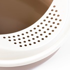 Лоток для кошек с бортом без сетки «Космо» 51.9×37.8×21.3 см, коричневый - Фото 6