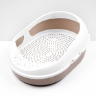 Лоток для кошек с сеткой и бортом «Космо» 51.9×37.8×21.3 см, коричневый - Фото 2