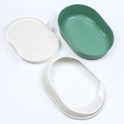 Лоток для кошек с сеткой и бортом "Космо" 51,9 x37,8 x 21,3 см, зеленый - фото 24573583