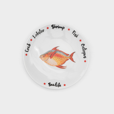 Набор фарфоровых тарелок «Sealife», 6 предметов