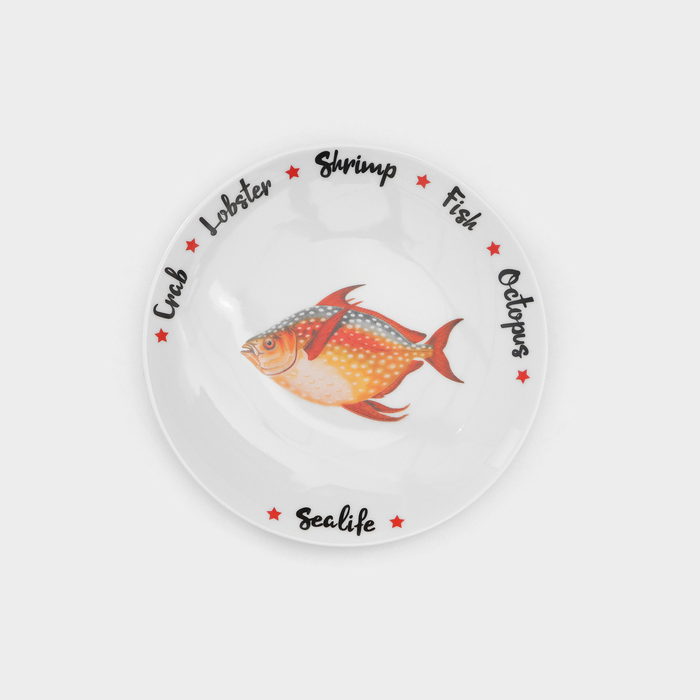 Набор фарфоровых тарелок «Sealife», 6 предметов