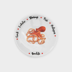 Набор фарфоровых тарелок Sealife, 6 предметов, рисунок МИКС - фото 4420546