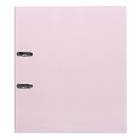 Пaпкa-регистратор А4 75мм Calligrata ламинированная, бледно розовый - фото 9295214
