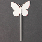 Топпер для торта «Бабочки», набор 5 шт., розовый - Фото 3