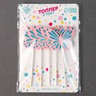 Топпер для торта «Бабочки», набор 5 шт., розовый - Фото 4