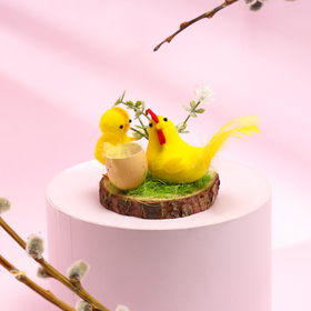 Пасхальный декор «Курочка с цыплятами» 8 × 8 × 7 см