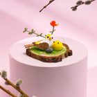 Пасхальный декор «Пташка и птенчик» 8×8×7 см - Фото 1