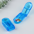 Таблетница с таблеторезкой «Счастье быть здоровым», 1 секция, 8.5 х 4 х 2.5 см - фото 321090384